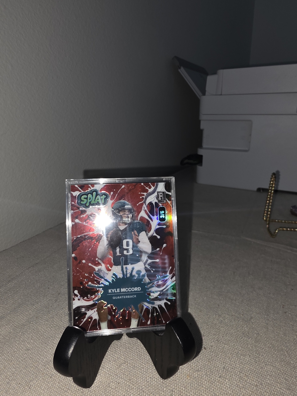 Red Splat Trading Card Display — Kyle McCord
